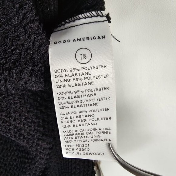 NEW GOOD AMERICAN 🇺🇸 ALWAYS FITS ONE SHOULDER SWIMSUIT PLUS Size 7/8 - 4XL 5XL - Picture 12 of 14